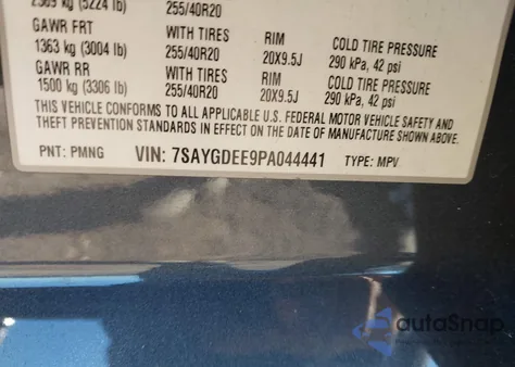 2023 Tesla Model Y Awd/Long Range Dual Motor All-Wheel Drive from USA, damaged, VIN 7SAYGDEE9PA044441